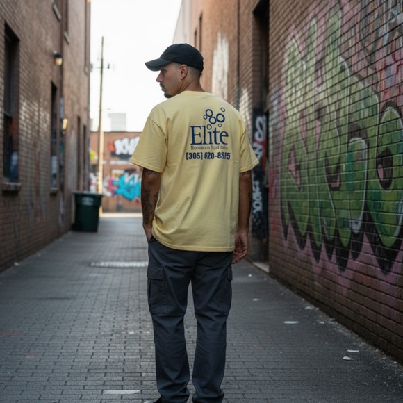 Jerzees Elite Research Institute Graphic Tee Yellow Regular - Picture 4 of 8